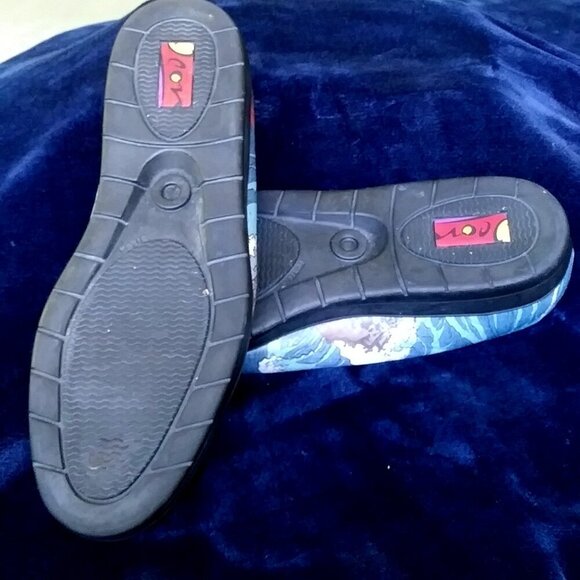 Icon Ocean Painted ICON Wearable Art Shoes Shoes Men's Size 9.5 - Picture 8 of 12